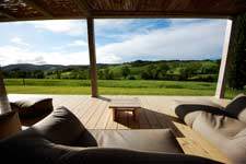 the living room of the pergola